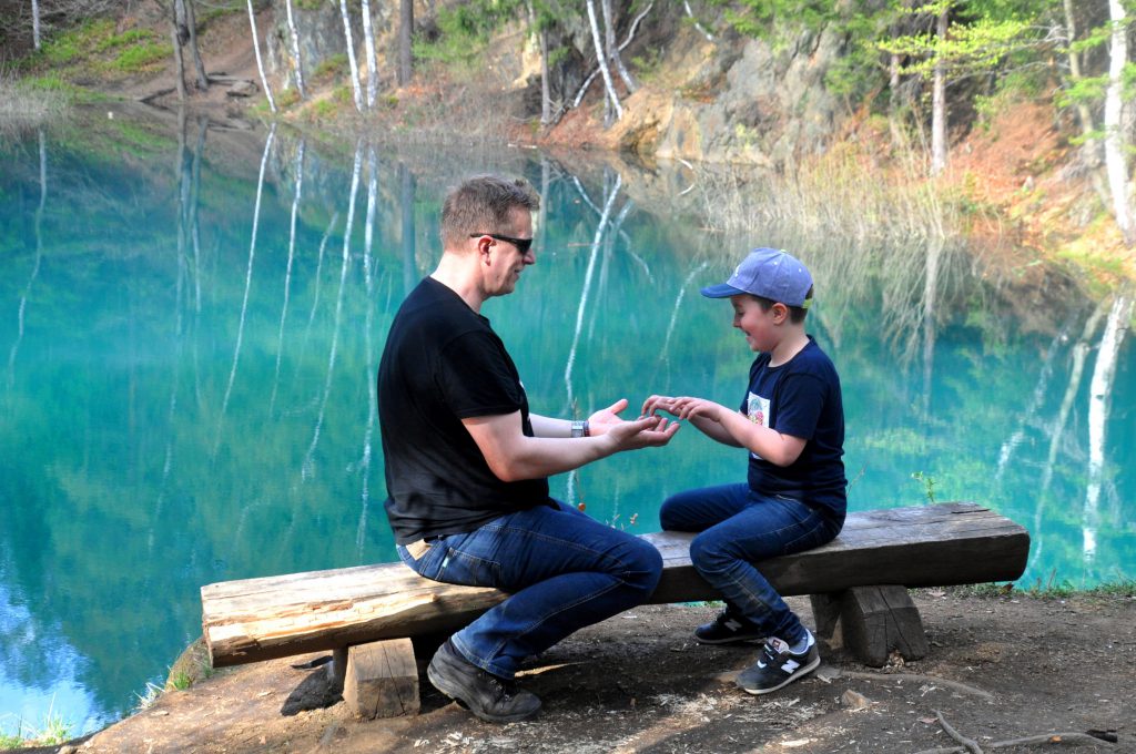 Błękitne Jeziorko w Rudawach Janowickich