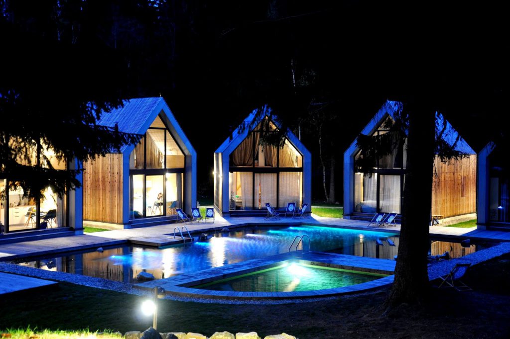 Karkonosze domki nad stawem