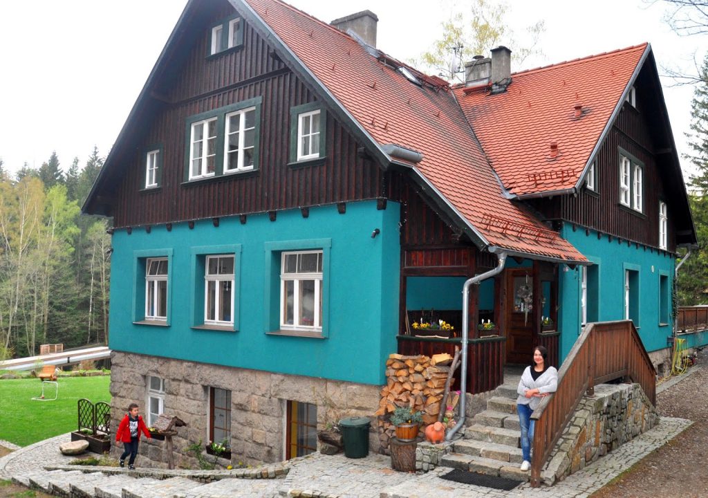 Karkonosze domki nad stawem